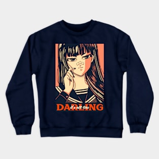 Retro Anime Girl It's All Lies Darling Crewneck Sweatshirt